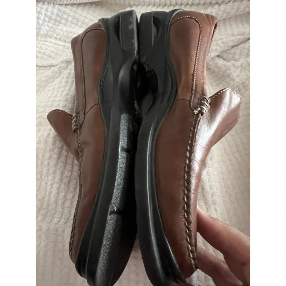 COLE HAAN‎ NikeAir Men's Brown Leather Slip-on Loafer Shoes Size 9 Med 07184
